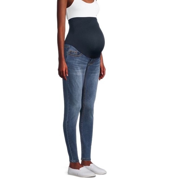 Denim - Maternity Skinny Jeans with Full Panel